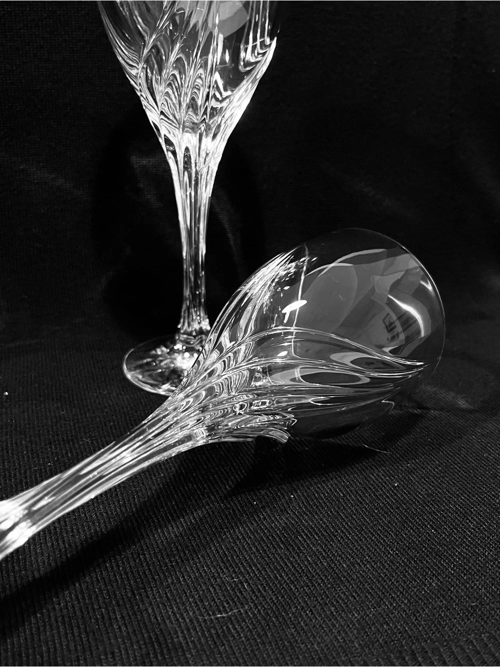 Vintage LENOX Debut Gold Crystal Wine Glasses Set of 4